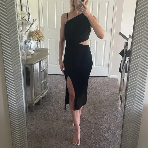 hello molly black dress Bow Stitch Cropped Cardigan  Black